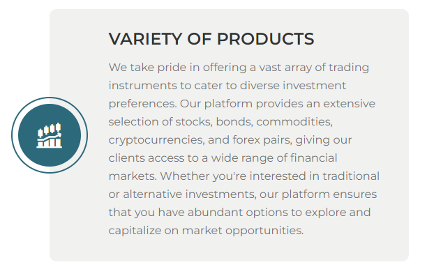 TradeCryptoMasters trading products